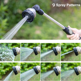 FANHAO 180-degree rotating head enables flexible reach for plants and pots