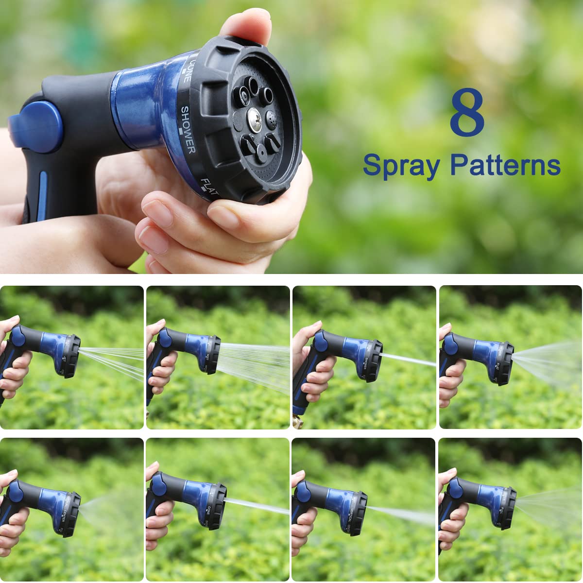 Ergonomic anti-slip rubber handle keeps a firm grip