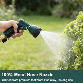 FANHAO nozzle with rubberized-dial-protection improves grip and prevents slips.