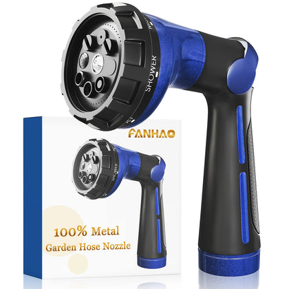 FANHAO garden nozzle with heavy-duty metal body for durable watering
