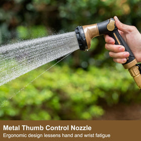 FANHAO nozzle with eight patterns provides versatile watering options