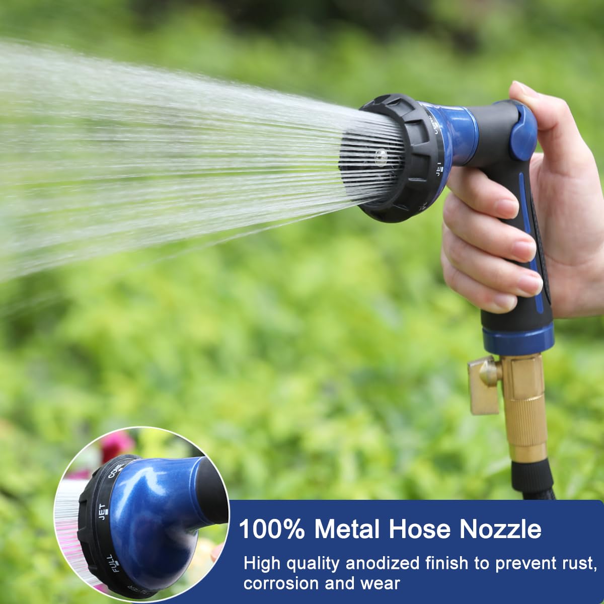 Thumb-control water flow allows one-finger adjustment during tasks