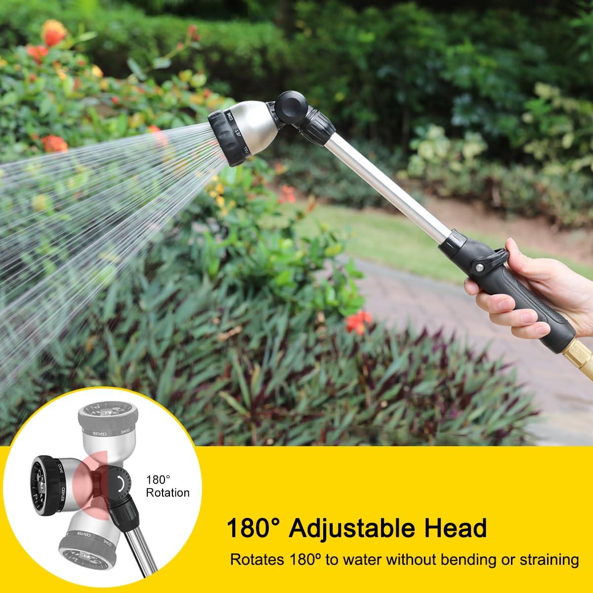 FANHAO wand with thumb flow control reduces strain during work