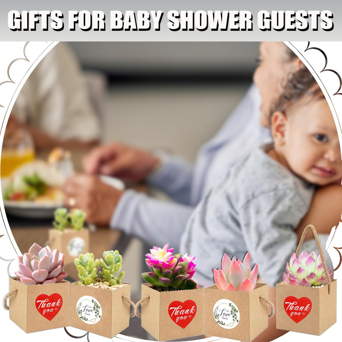 Fanjashn wrap bags suitable for succulents, candies, and cookies