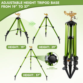 FANMIAOHOME adjustable legs extend to reach wider lawn areas.