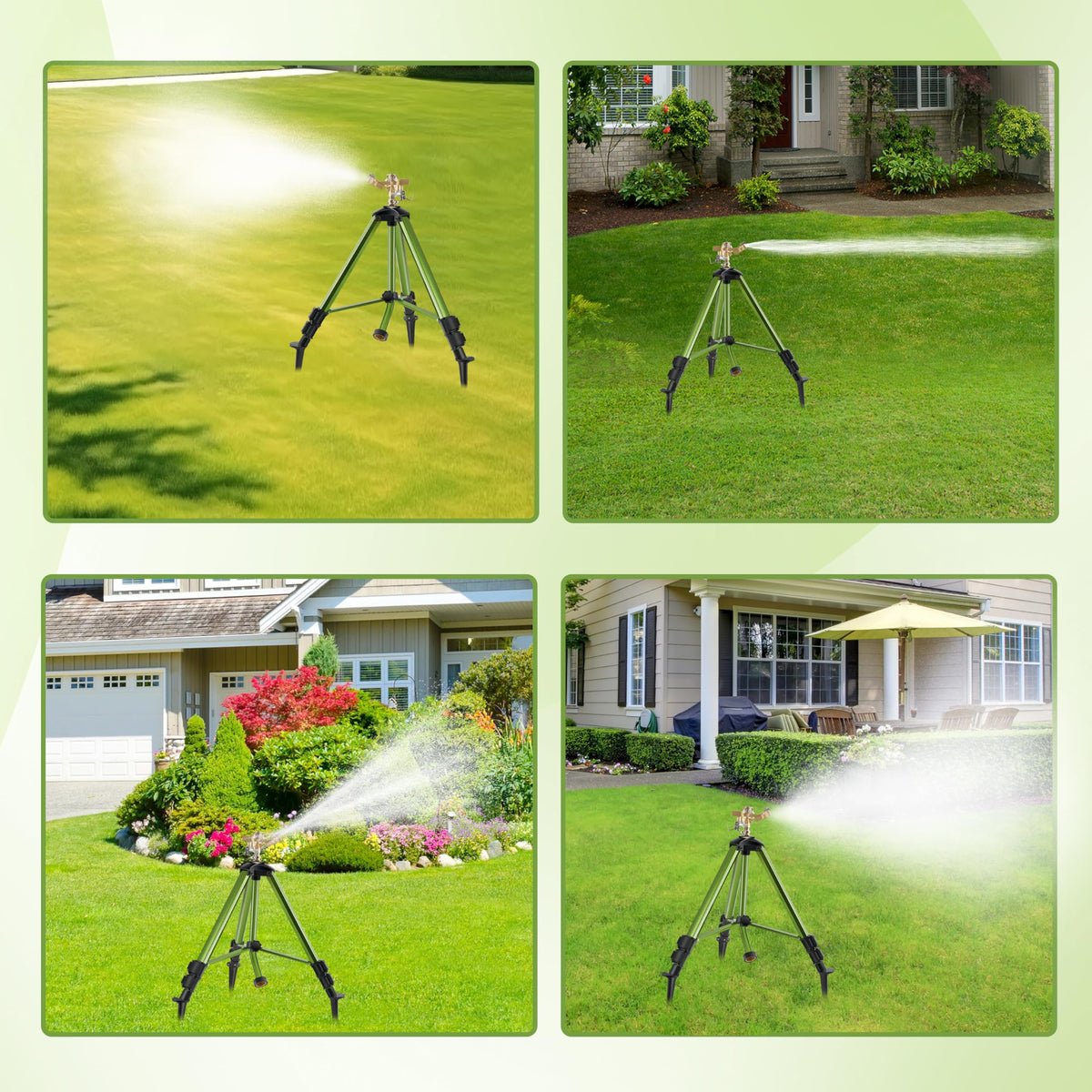 FANMIAOHOME compatible with standard 3/4 inch garden hoses for easy setup.