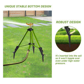 FANMIAOHOME ground plugs keep the sprinkler stable on soil for uninterrupted irrigation.