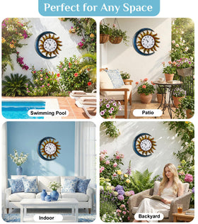 FANOAULEA gift-ready outdoor clock for stylish homes