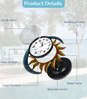 FANOAULEA silent quartz movement with non ticking operation