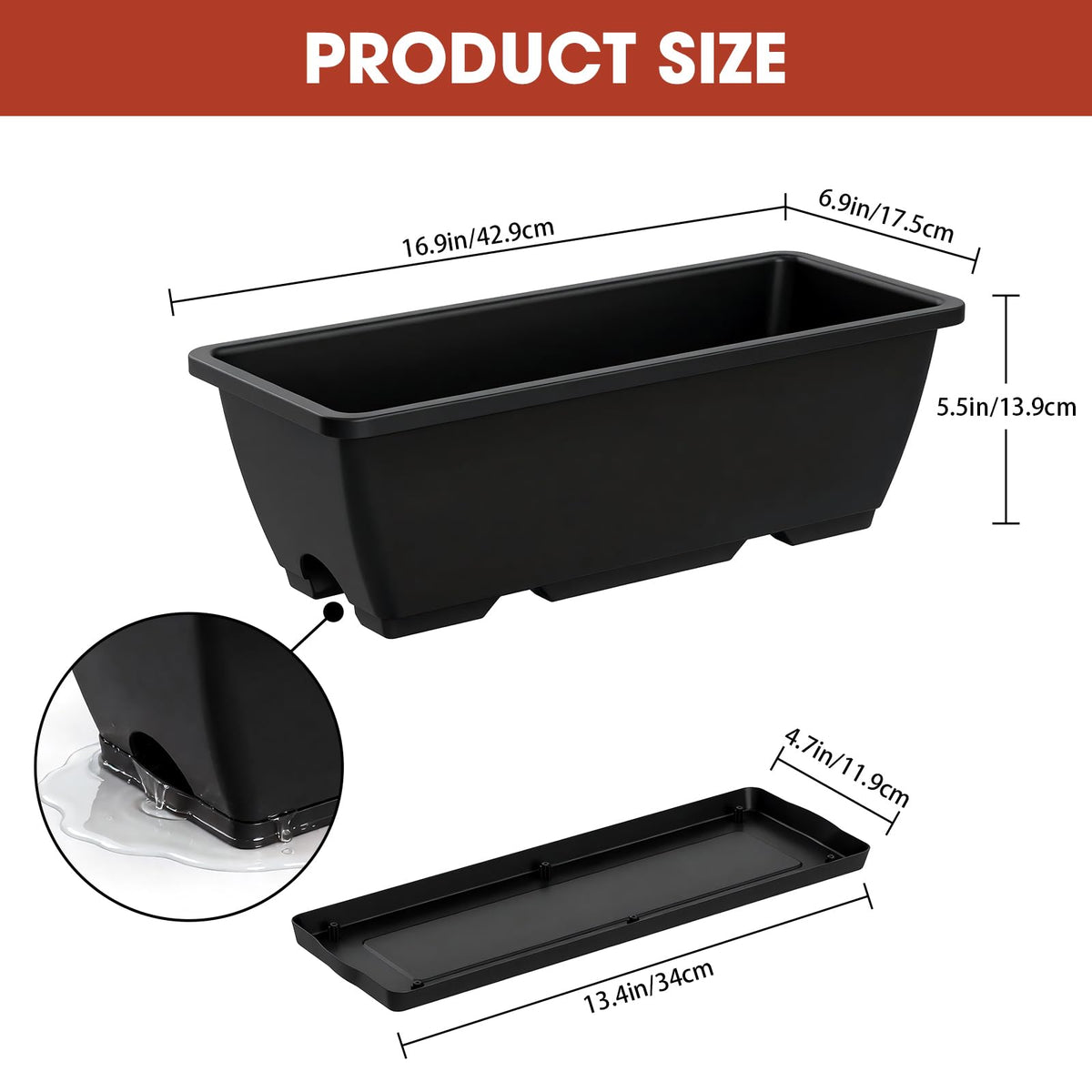 Fansxivita adjustable-bracket railing planter enabling easy two-method installation on rails
