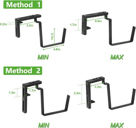 FANSXIVITA large-capacity deck railing planter on outdoor space