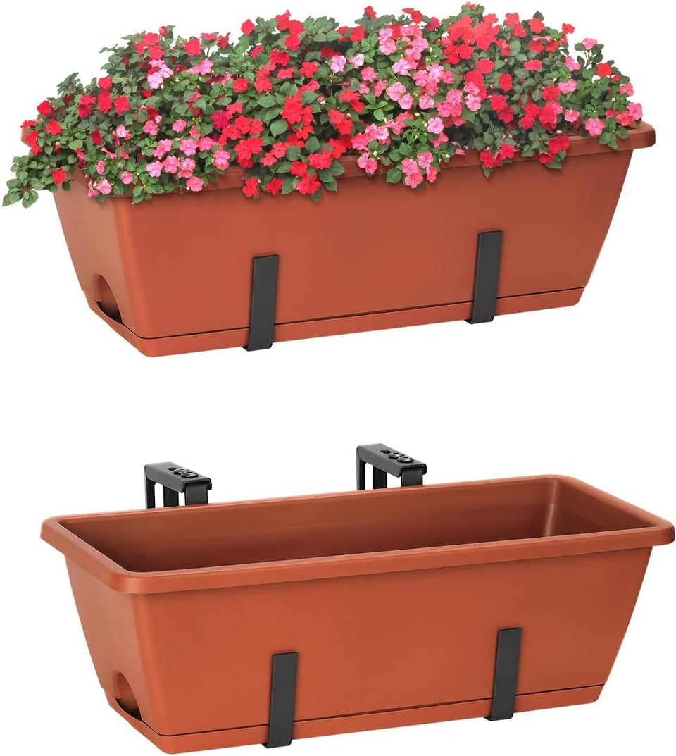 FANSXIVITA railing planter box assembly for balconies and railings