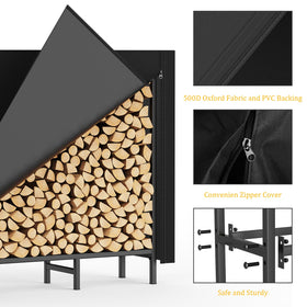 FANSXIVITA ventilated wood-pile storage rack promotes airflow and dry logs