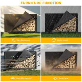 FANSXIVITA waterproof oxford cover 600D guards logs from rain and snow