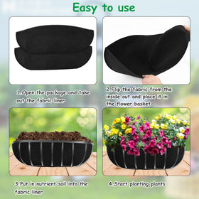 Fantang liner helps deter birds from nesting in planters.