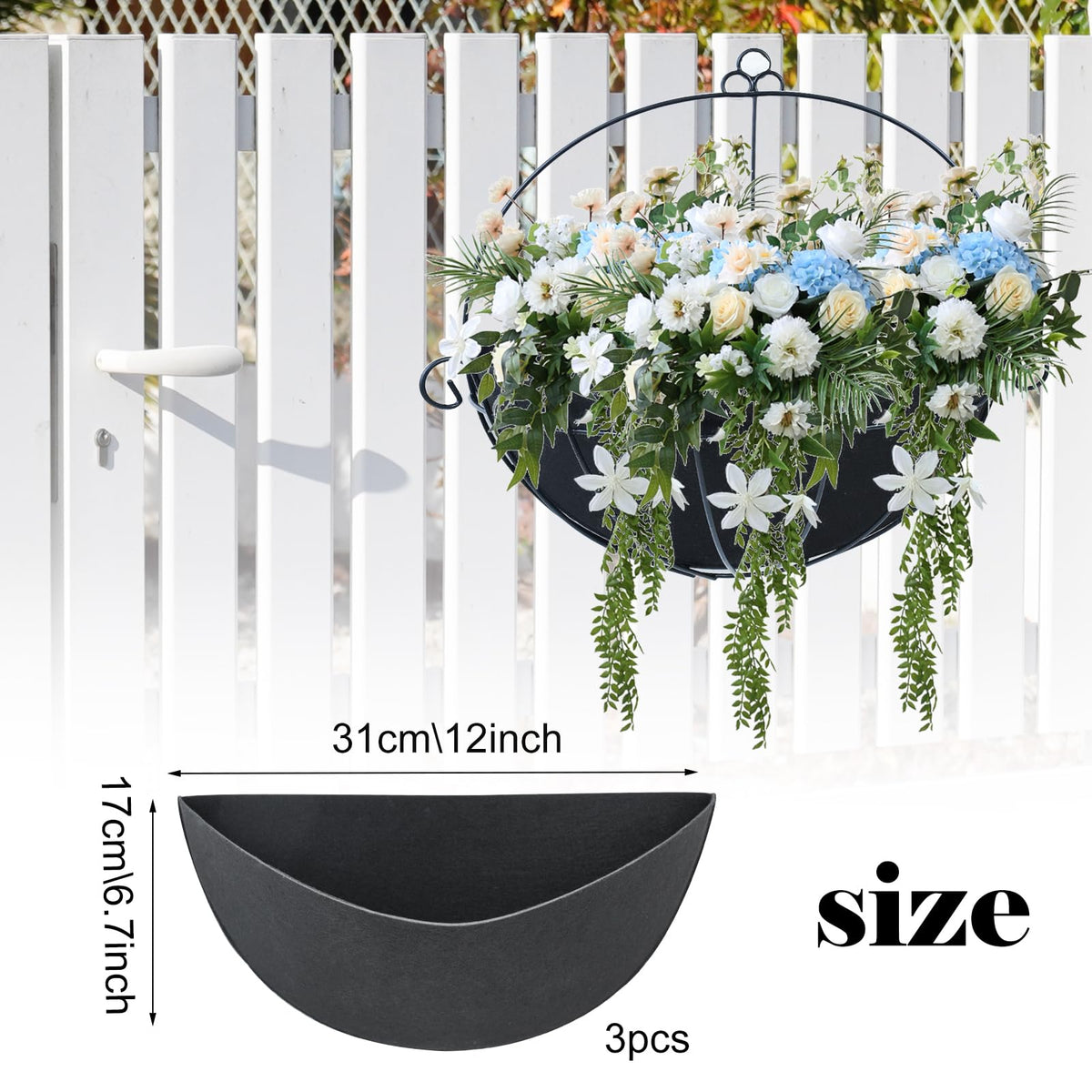 Fantang felt planter liner shows durability for long-lasting outdoor baskets