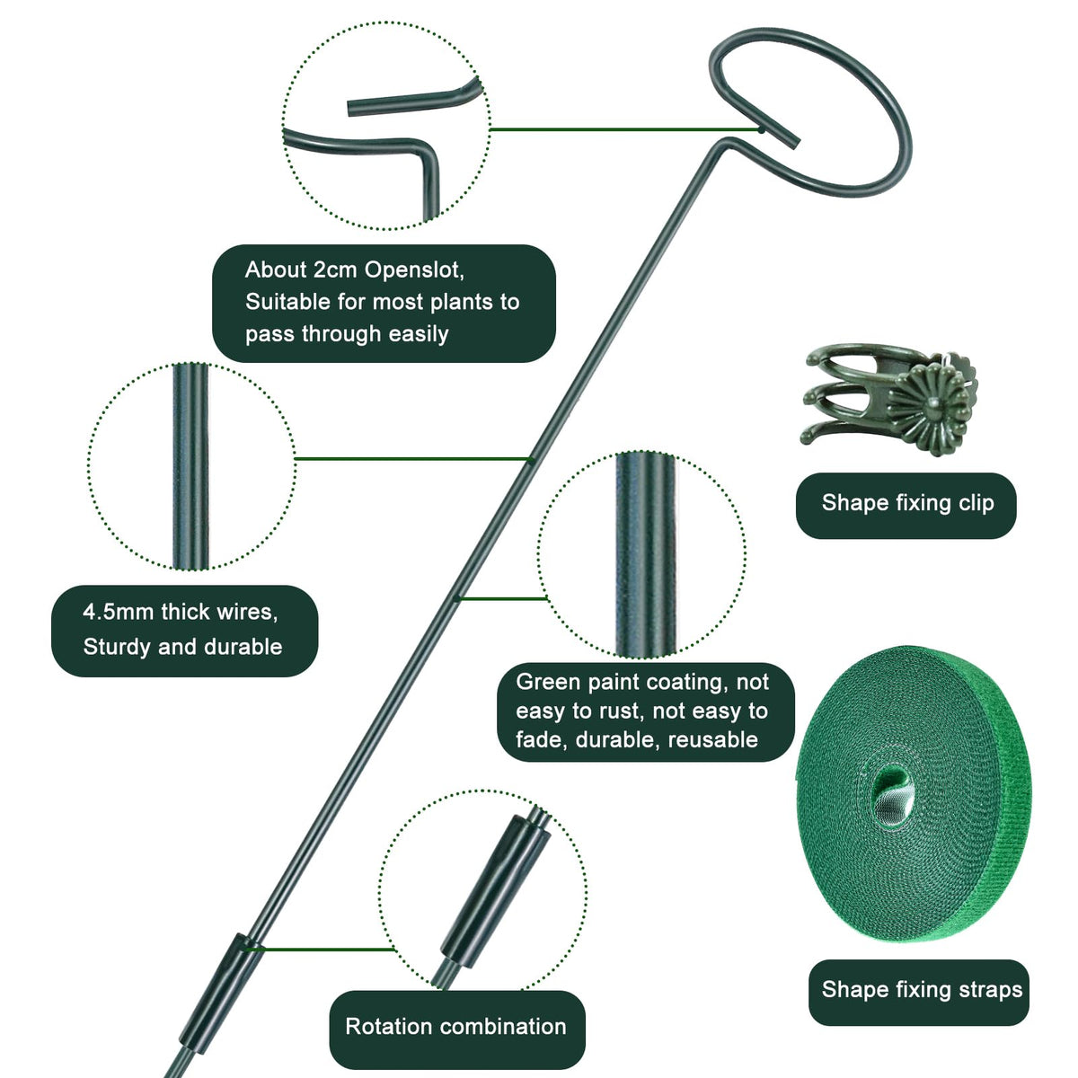 Fantang open-top ring design helps stems enter and exit safely.