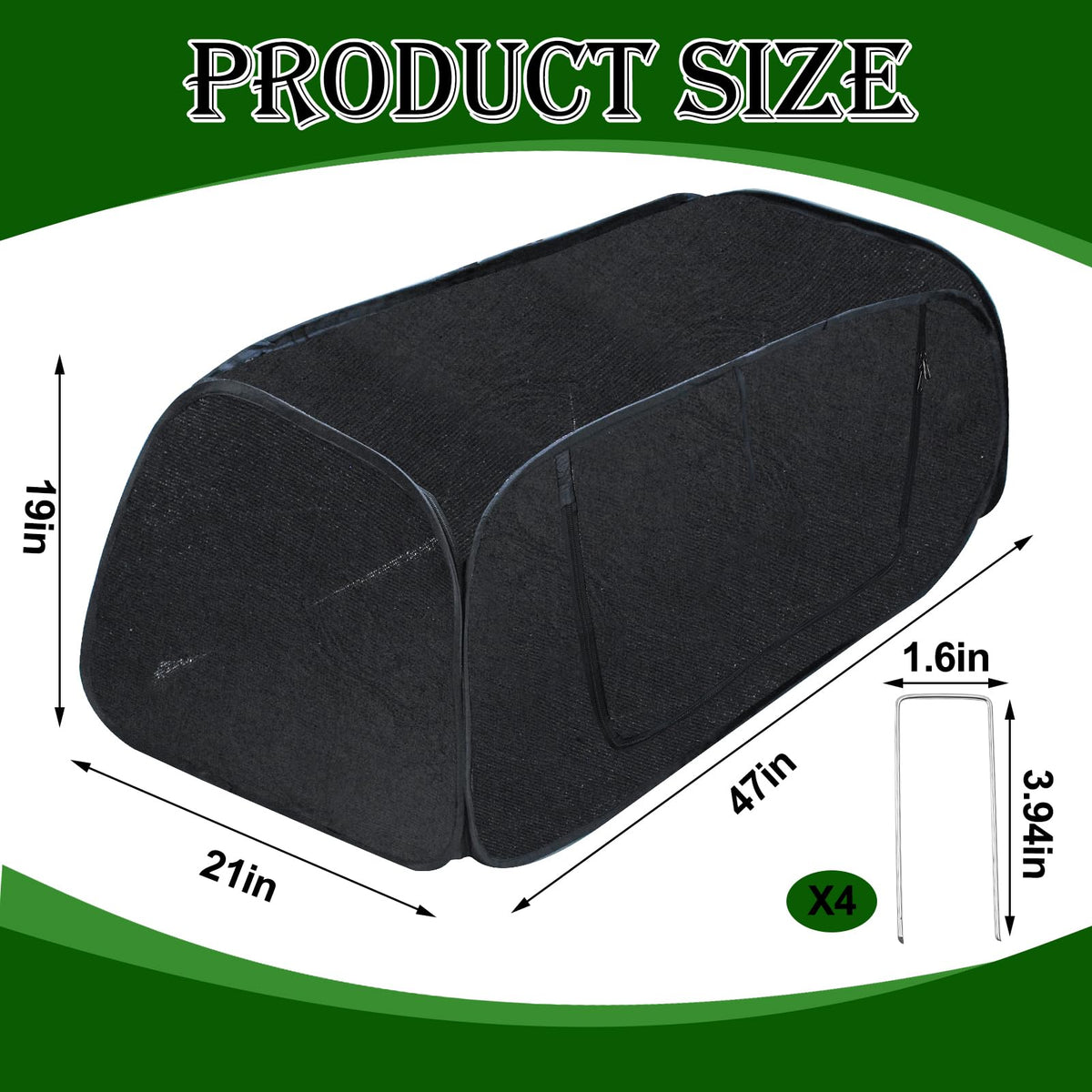 Fantang pop up sun shade observation window for easy garden checks.
