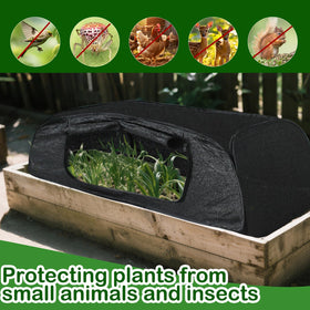 Fantang pop up sun shade covers plants while keeping air breathable.