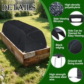 Fantang pop up sun shade side zipper door for watering access.