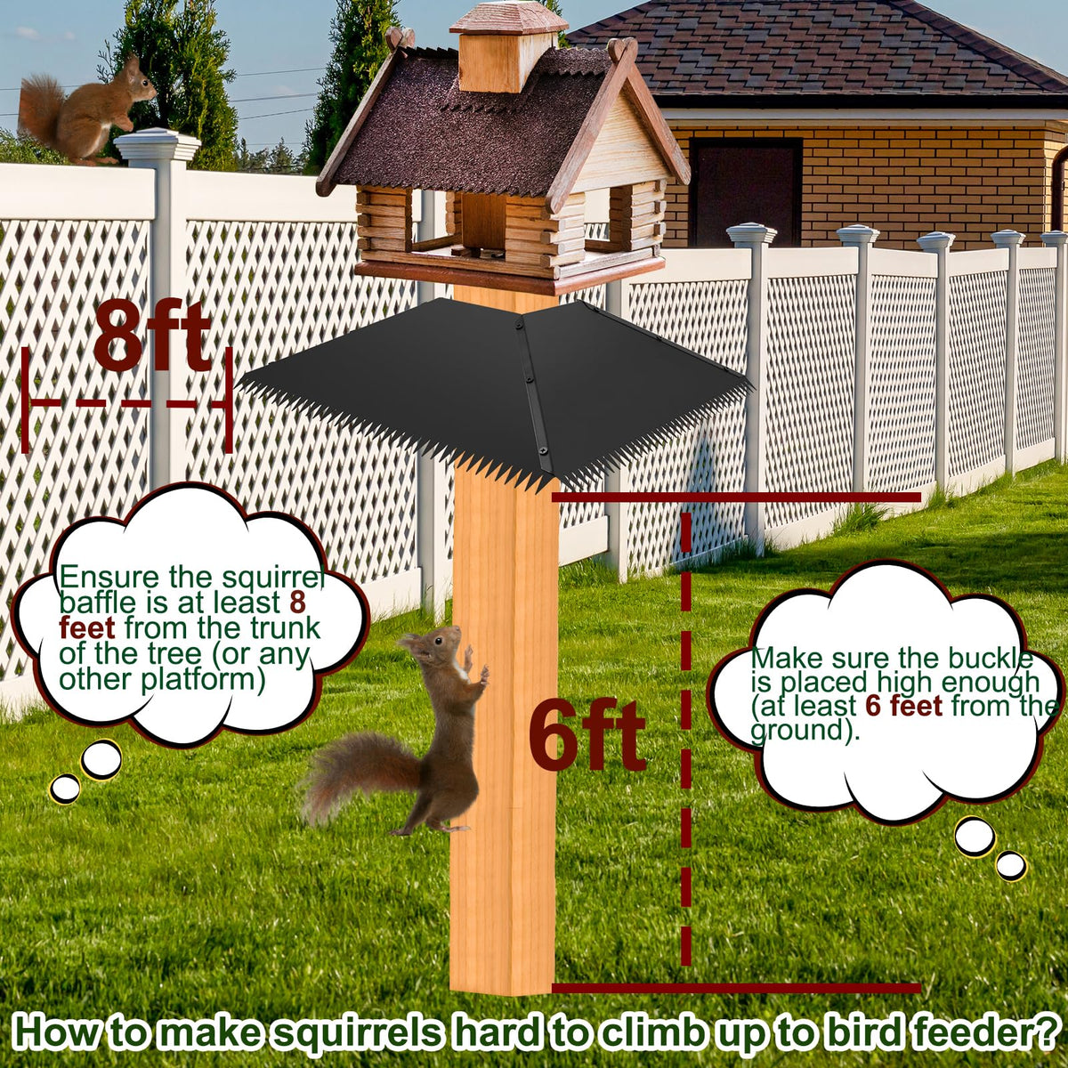 Fantang durable metal shield withstands weather and resist chewing.