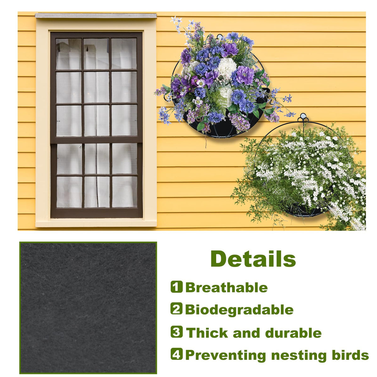 Fantang window-box liner setup highlights easy installation and quick planting