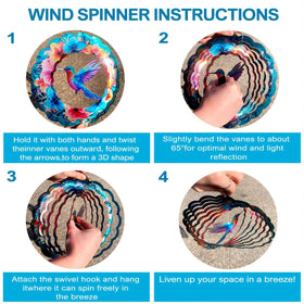 FANTAART 3D kinetic design catches sun and wind for lively color.