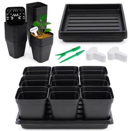 Fantasyon seed starter kit with 50 pots for organized propagation
