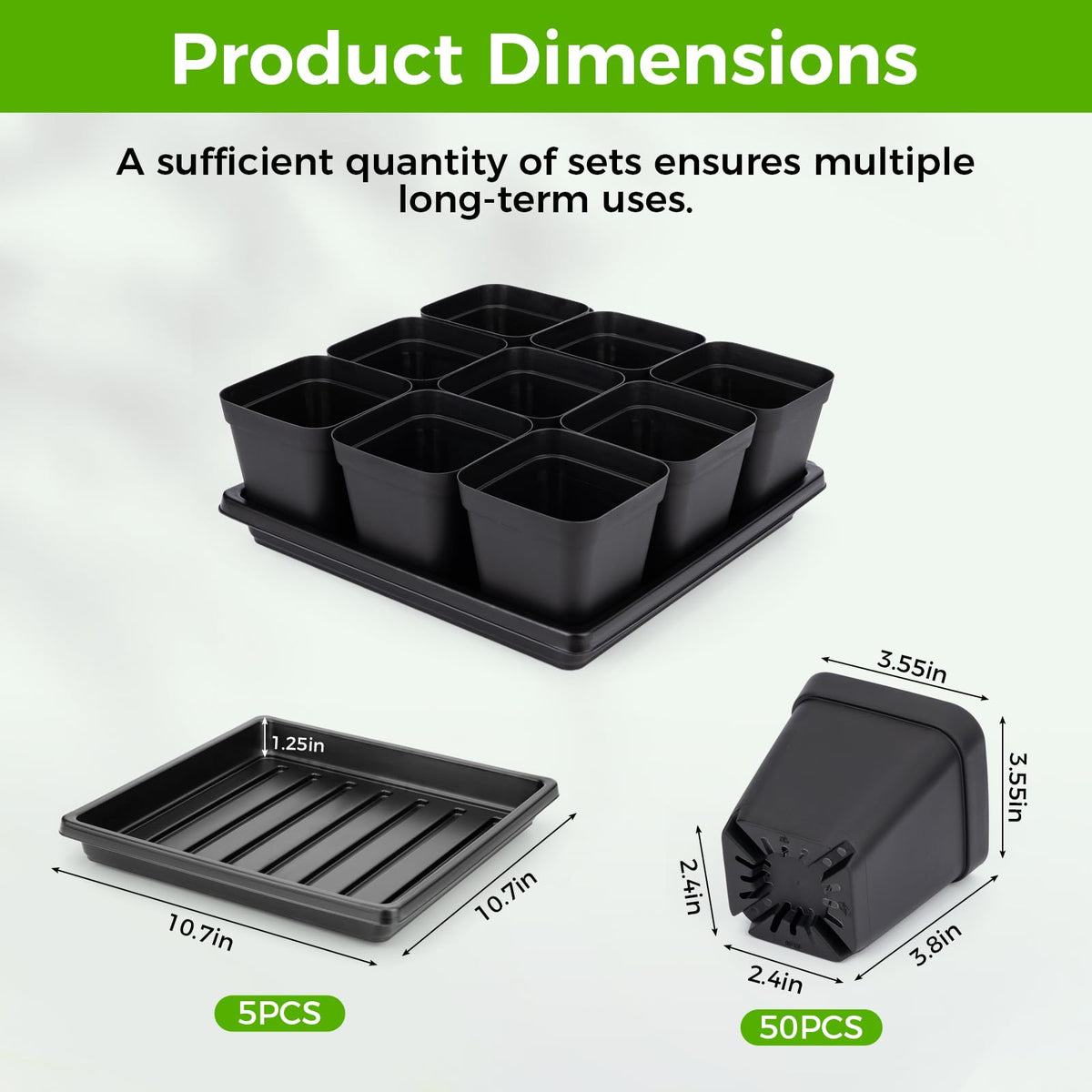 Fantasyon 9-cell seed tray showcasing compact layout for multiple seedlings