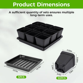 Fantasyon 9-cell seed tray showcasing compact layout for multiple seedlings