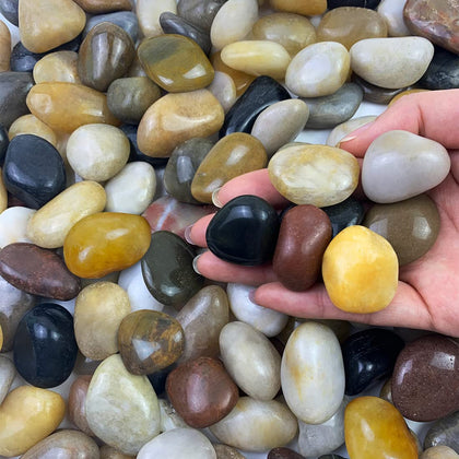 FANTIAN pebbles in varied colors for decorative indoor planters