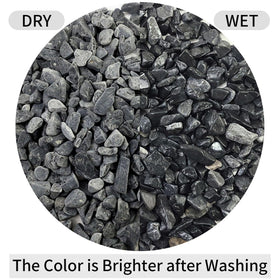 FANTIAN Black Pea Gravel for succulents creates depth in terrariums.