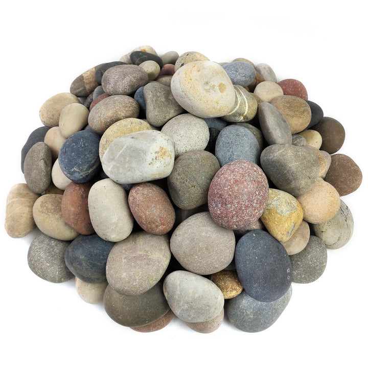 FANTIAN Mexican beach pebbles 40lbs for durable garden paths with natural color.