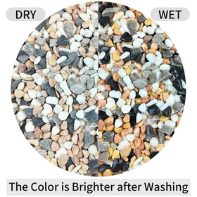 FANTIAN outdoor landscaping pebbles, durable decorative stones for garden beds and paths