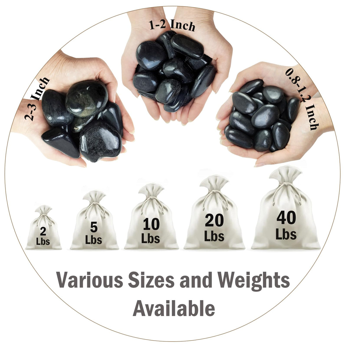FANTIAN decorative rocks for pots and garden aesthetics