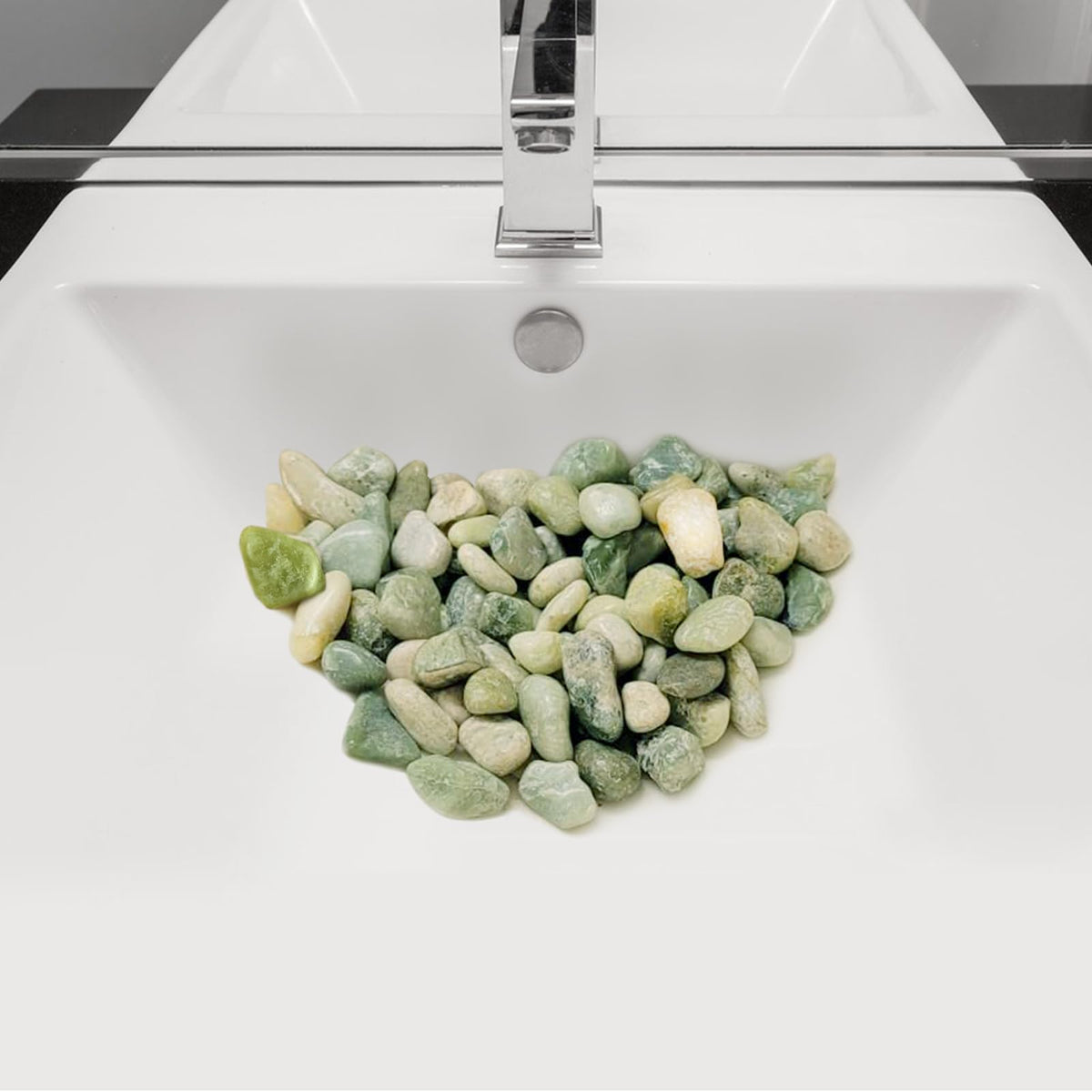 FANTIAN polished jade rocks for water features and pathways.