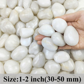 FANTIAN white river rocks polished pebbles for plant pot drainage.