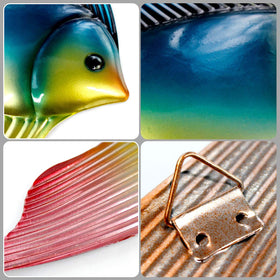 FANWNKI lightweight metal fish figures brighten any wall.
