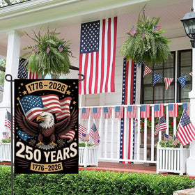 Fapulee 1776-2026 anniversary flag back for full visibility from both directions.