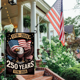 Fapulee patriotic garden flag yard decor adds seasonal charm.