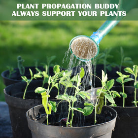 FAQUSA waterproof plant hugger supports stems while watering without removing decor.