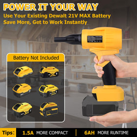 Fargarloo leaf blower-dewalt-battery-compatible works with your existing pack
