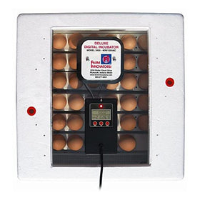 Farm Innovators 2450 Pro insulated body keeps heat and energy use efficient.