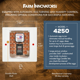 Farm Innovators auto-turner in action for even egg turning