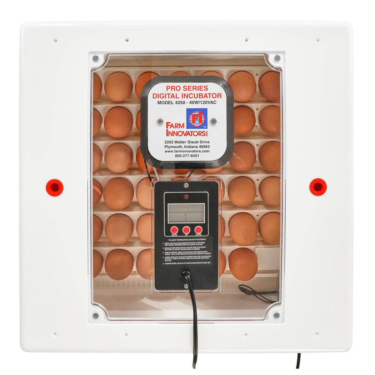 Farm Innovators 18x18x8 inch dimensions for compact setup