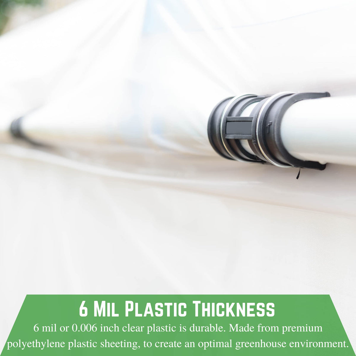 Farm Plastic Supply heavy-duty 6mil film roll for simple installation.