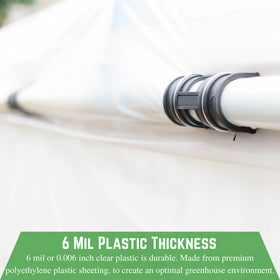 Farm Plastic Supply heavy-duty 6mil film roll for simple installation.