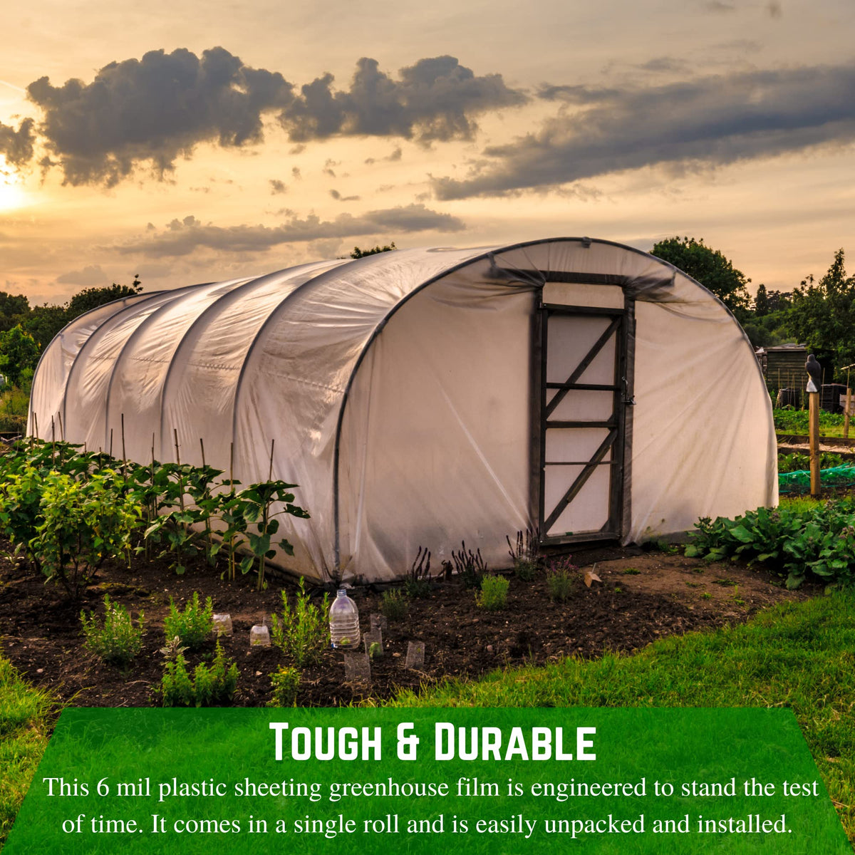 Farm Plastic Supply vapor barrier film suitable for construction and dust walls.
