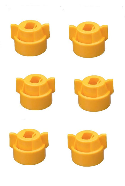 Farmer Bob's Parts Quick TeeJet yellow nylon cap for TP tip protects nozzle integrity during spraying