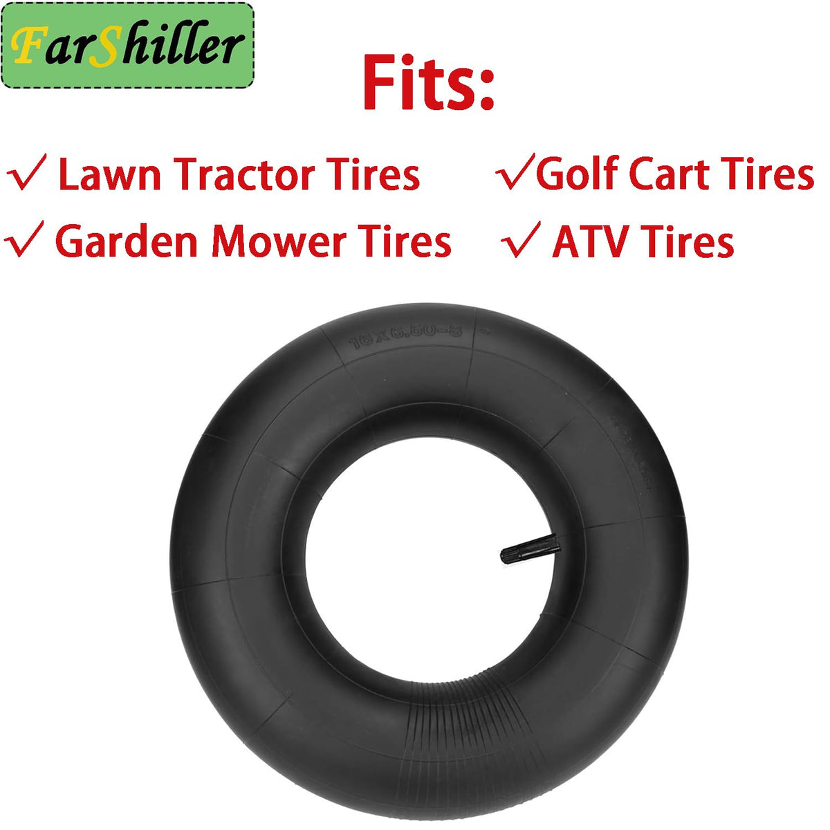 FarShiller inner tube used on a golf cart application for smooth handling.